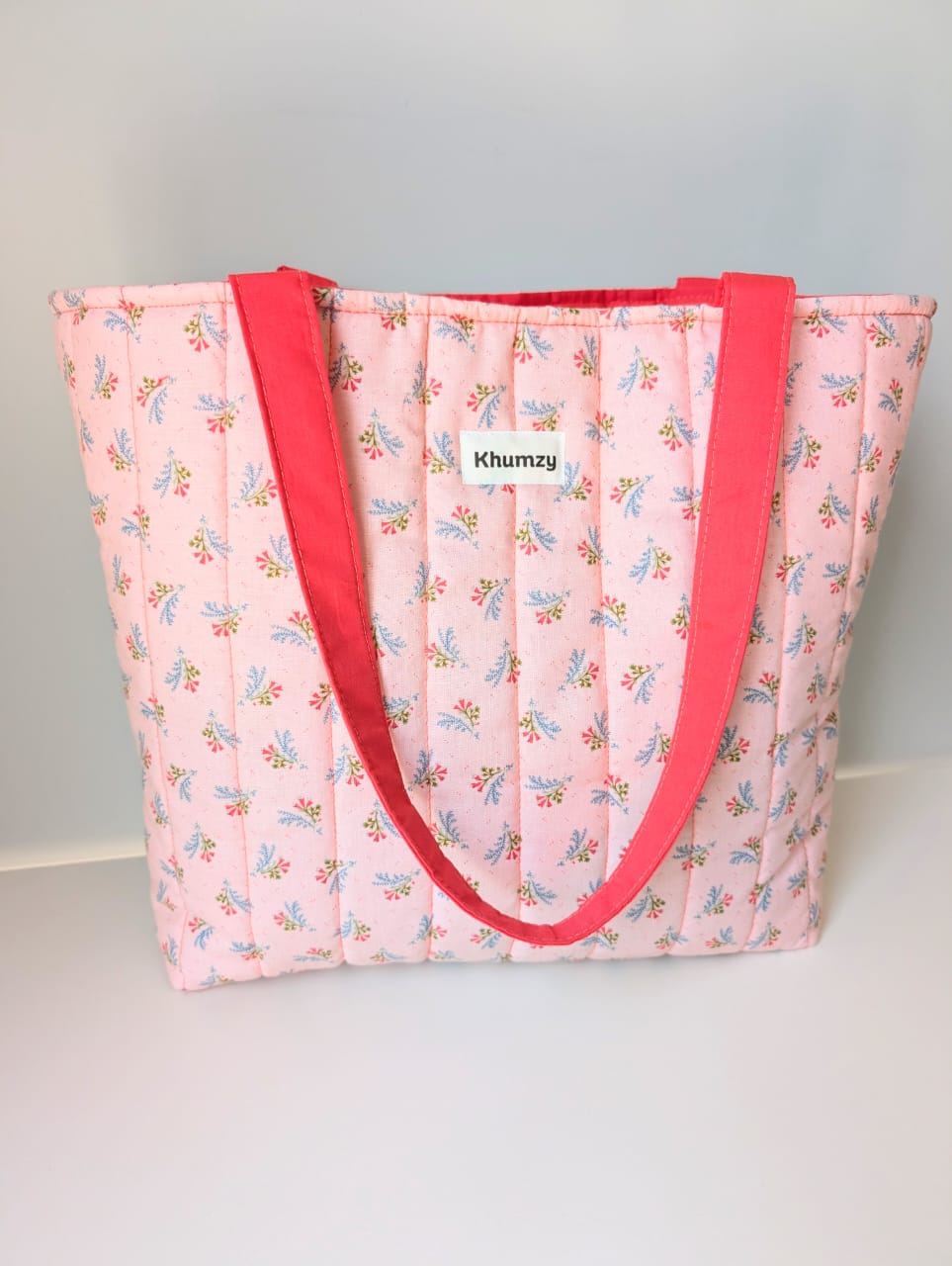 Dusty Pink Floral Carry All