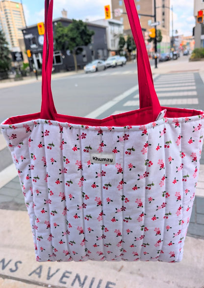 Red Floral Carry All