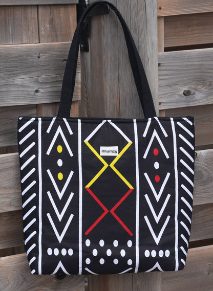Black Luxe Large Tote
