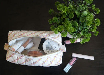 Pink Orchard Boxy Pouch